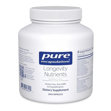 Pure Encapsulations Longevity Nutrients | Multivitamin/Mineral Complex to Support Healthy Aging, Brain Function, Eyes, Bones, and Vascular Health* | 240 Capsules