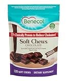Benecol® Soft Chews - Made with Clinically Proven Cholesterol-Lowering Plant Stanols - Cholesterol Management Supplement (120 Chocolate Chews)