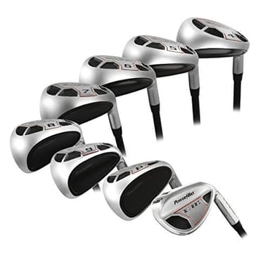 Powerbilt Golf EX-550 Hybrid Iron Set, Men's Right Handed 4-SW (8 Clubs), Regular Flex Graphite