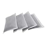 4 Pack Activated Charcoal Odor Absorbing Filter Refill Deodorizer Compatible with iTouchless Trash Cans 8 Gallon and Larger