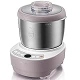Bar Bear Electric Dough Maker with Ferment Function, 3.7Qt Compact Dough Machine for Pizza & Bread Dough, 304 Stainless Steel, HMJ-A35M1, Purple