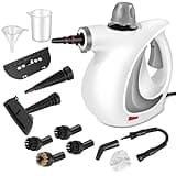 Handheld Pressurized Steam Cleaner with 12 pcs Accessories, Portable Steamer for Cleaning, Steam Cleaner for Home Use, Steamer for Cleaning Car, Furniture, Floor, Upholstery, Grout and Tile, Deep Gray