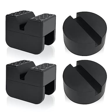 TONDA Jack Pads, Universal Rubber Rail Pinch Weld Protector, Slotted Adapter for Jack Stand and Floor Jack