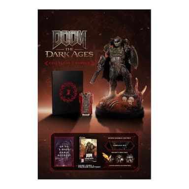 DOOM The Dark Ages Collector's Bundle, PC (Steam) Game with Limited Edition Statue, Premium Content and Campaign DLC