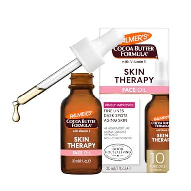 Palmer's Cocoa Butter Formula Moisturizing Skin Therapy Oil for Face with Vitamin E, C & 10 Pure Facial Oils Blend, Rosehip Oil Fragrance, 1 Ounce