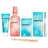 Lumineux Favorites Kit Peroxide Free Enamel Safe Includes 7 Whitening Treatments, 1 Whitening Pen, Hydrating Mouthwash, Whitening Toothpaste & Bamboo Toothbrush, Dentist Formulated