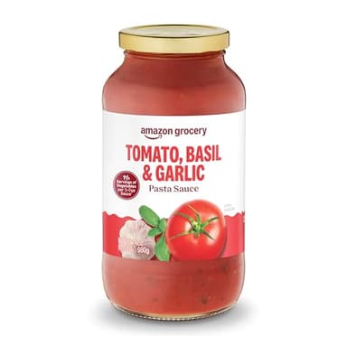 Amazon Grocery, Tomato, Basil, & Garlic Pasta Sauce, 24 Oz
