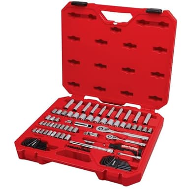 CRAFTSMAN Mechanics Tool Set, 83 Piece Hand Tool and Socket Set SAE/Metric (CMMT12121)
