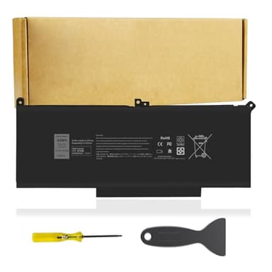 Futurebatt F3YGT Laptop Battery for Dell Latitude 7480 7390 7280 7290 7380 7490 E7280 E7480 E7490 12 7000 13 7000 14 7000 Series F3YGT 2X39G DM3WC 0DM3WC 453-BBCF 451-BBYE