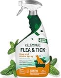 Vet's Best Flea and Tick Home Spray - Dog Flea and Tick Treatment for Home - Plant-Based Formula - Certified Natural Oils,Green - 32 oz