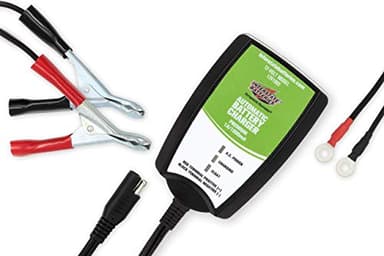 Interstate Batteries Powersports Battery Charger - 1.0 Amp - Sealed Lead Acid or AGM - Motorcycles, ATV, Marine, Snowmobiles, Lawnmowers, Scooters (920005)