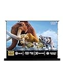 IN&VI Fresnel Motorized Floor Rising Projector Screen for Long/Standard Projector,Motorized Projector Screen 4K/8K Ultra HD 3D Active,ALR Movie Screen for Home Theater,95% Ambient Light Rejecting