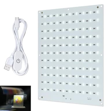 CMYK Lithophane LED Backlight Board Kit Compatible with Bambulab A1/A1 mini Combo/P1P/P1S/X1C/X1E AMS 3D Printer for 3D Printed Photo Model Light Board