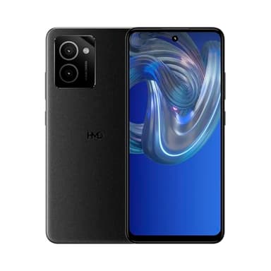 HMD Vibe | Verizon, T-Mobile, AT&T | Unlocked Smartphone | Android 14 | 2 Day Battery | 6.56" 90Hz HD+ Display | 6GB/128GB | 13MP Dual Camera | US Version | Charcoal