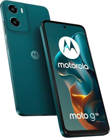 Motorola Moto G05 XT2523-2 Dual-SIM 128GB + 4GB RAM (GSM only | No CDMA) Factory GSM Unlocked 4G/LTE Smartphone (for T-Mobile, Metro, Tello, Mint, Ultra) International Model - (Green)