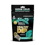 Teaza Herbal Energy Pouches Tobacco Alternative Nicotine Free Dip, Smokeless Alternative Snuff Healthy Dip Pouches, Wintergreen Energy (1 Pack) Tobacco Free Chewing with Premium Cool, Crisp Flavor