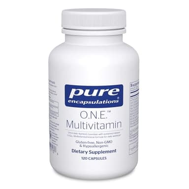 Pure Encapsulations O.N.E. Multivitamin - Once Daily Multivitamin with Antioxidant Complex Metafolin, CoQ10, and Lutein to Support Vision, Cognitive Function, and Cellular Health* - 120 Capsules
