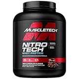 Muscletech Whey Protein Powder (Milk Chocolate, 4 Pound) - Nitro-Tech Muscle Building Formula with Whey Protein Isolate & Peptides - 30g of Protein, 3g of Creatine & 6.6g of BCAA
