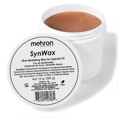 Mehron Makeup SynWax | Firm Modeling Wax for Special FX | Scar Wax SFX Makeup For Fake Scars, Fake Wounds, & Halloween Effects