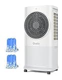 Grelife Portable Evaporative Air Cooler, 3-IN-1 Air Cooler Cooling Fan with Remote Control, 8H Timer, 4 Ice Packs, 6.5L Water Tank, 3 Modes, 3 Speeds, Personal Swamp Cooler for Bedroom