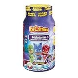 L'il Critters PJ Masks Gummy Melatonin Supplement for Kids, Drug-Free Sleep Support, 60 Gummies