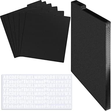Gueevin 30 Pcs Record Dividers 12.5 x 13.49 Inch Vinyl Record Accessories with White A-Z Stickers for Organizing Protection