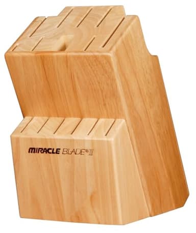 Miracle Blade III 15 Piece Acacia Wood Knife Block