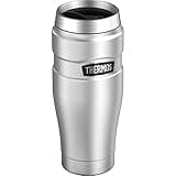 THERMOS Stainless King Vacuum-Insulated Travel Tumbler, 16 Ounce, Matte Steel