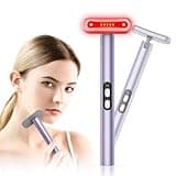 monhallnow Led-Face-Wand-Light, Red Light Therapy for Face & Body Beauty Wand, Facial Massager for Face and Neck Tool for Skin Care Tool at Home (Purple)