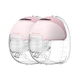 MomMed S21 Wearable Breast Pump - Smart Display, Leak-Proof Design, Hands-Free Double Portable Electric Breast Pump with 3 Mode &12 Levels - 24mm Shield & 6 Pairs of Flange Inserts (17mm, 19mm, 21mm)