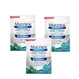 Mucinex InstaSoothe Sore Throat + Cough Relief Alpine Herbs & Mint Flavor, Fast Acting, Cooling Comfort, Powerful Sore Throat Oral Pain Reliever, 40 Medicated Drops (40 Count (Pack of 3))