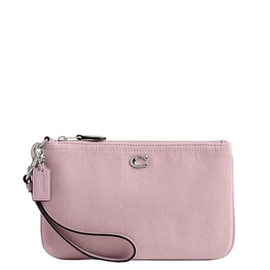 Coach Small Wristlet in Colored Dyed Denim