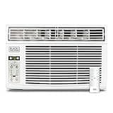 BLACK+DECKER Window Air Conditioner 8000 BTU, AC Window Unit Cools Up to 350 Square Feet, Window AC Unit with Remote Control, 3 Cooling Speeds and Fan Only Function, BD08WT6, White