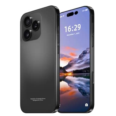 FNCOCO 16 ProMa x Cell Phones, 16GB+512GB Memory Octa Core Android Phone, Android 16 Smartphone,6800 mAh Battey, 6.9" HD Screen, Dual SIM, Dual Standby, 108MP Camera, 5G Phone-Black