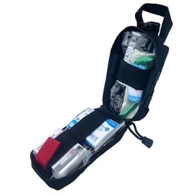 Rescue Essentials Mini Rip-Away IFAK with Contents (Black)