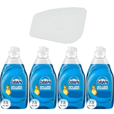 Mc Give Away Dawn Dishwashing Liquid Dish Soap Bundle 4PK Original scent 7.5 oz each Household Scraper