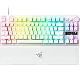 Razer - Huntsman V3 Pro TKL Wired Analog Optical Esports Keyboard with with Snap Tap Mode Rapid Trigger and Adjustable Actuation - White (Renewed)