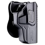 OWB Holster for Walther PPQ M2 4" / PPQ M1 4" / PPQ M2 SC - Index Finger Released | Adjustable Cant | Autolock | Outside Waistband Carry | Silicone Pad Paddle | Matte Finish -Right Handed