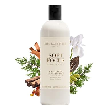 The Laundress Soft Focus Luxury Laundry Detergent, Long-Lasting White Santal Fragrance up to 7 Days of Scent, BioRadiance Enzyme Technology, Keep Clothes Vibrant for Longer, USDA Biobased, 15 Loads
