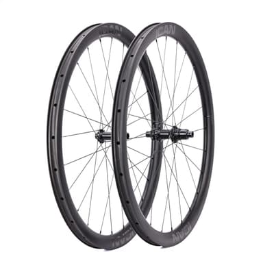 ICAN G40/G50 1320g/1375g Carbon Gravel Bike Disc Wheelset 700C Hooked Rimset 25mm Inner Width 36T Ratchet Hub (Compatible with XDR 12 Speed Freehub, G40)