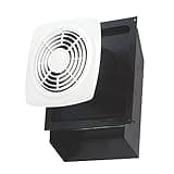 Air King EWF-180 Through the Wall Exhaust Bath Fan with 180-CFM and 6.5-Sones, White Finish