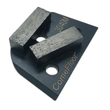 Concrete Floor Grinding Disc, Diamond Metal Grinding Shoes for Concrete Preparation, Compatible with Lavina/Onfloor Grinders, Double Bar 30/40 Grit Medium Bond, Pack of 9