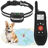 NSPET 2-in-1 GPS Wireless Dog Fence & Remote Training Collar, Portable Pet Containment System, Electric Dog Fence, Beep/Vibration/Shock Correction Mode, 1 Collar Receiver
