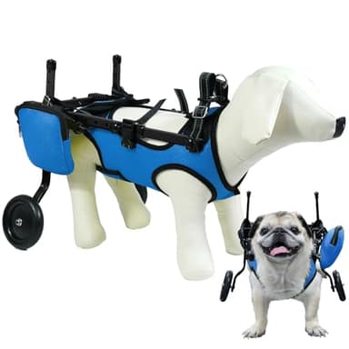 ZUAGI pet Wheelchair for Back Legs,Suitable for Back Legs,Cart Doggy Wheelchair for Disabled Legs Walking Mobility,Cat/Dog Hip Brace Leg Support,