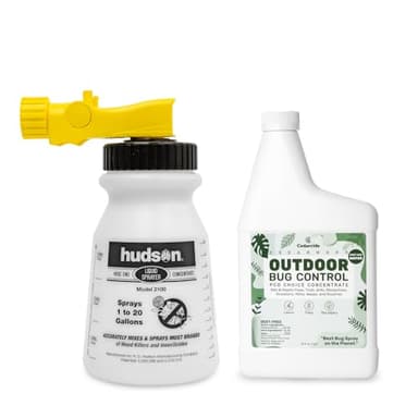 CEDARCIDE Outdoor Bug Control Concentrate | Kills & Repels Mosquitoes, Ticks, Fleas, Mites & More with Natural Essential Oils | Family & Pet-Safe | PCO Choice | Quart with Sprayer Included
