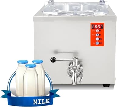 Kolice Commercial 14L Milk Pasteurization Machine, Gelato ice Cream Mix Pasteurizer, Juice Pasteurization Machine, Pasteurizer, Sterilization Dairy Equipment, countertop design