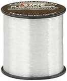 P-Line Floroclear Fluorocarbon Coated Low Memory Copolymer 1/4lb Spool, 15lb-600yd, Clear, 15-Pound, 600-Yard
