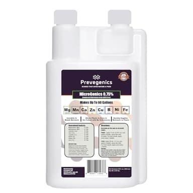 MicroGenics 0.75% | 32 fl. oz. | Contains .75% Magnesium, .75% Manganese, .75% Zinc, .75% Copper, .75% Boron, .75% Nickel and .75% Iron | Liquid Fertilizer | Makes up to 60 Gallons