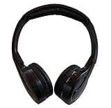 TOPXCEGUU A10 IR Wireless Headphones for Car DVD Player Headrest Video,On-Ear Infrared Headphones Headset Universal Not Bluetooth (Black)