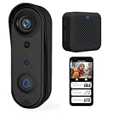 Eaula Videns Wireless Video Doorbell Camera with Indoor Chime, Two-Way Talk, HD Night Vision, Human Detection and Real-time Alert